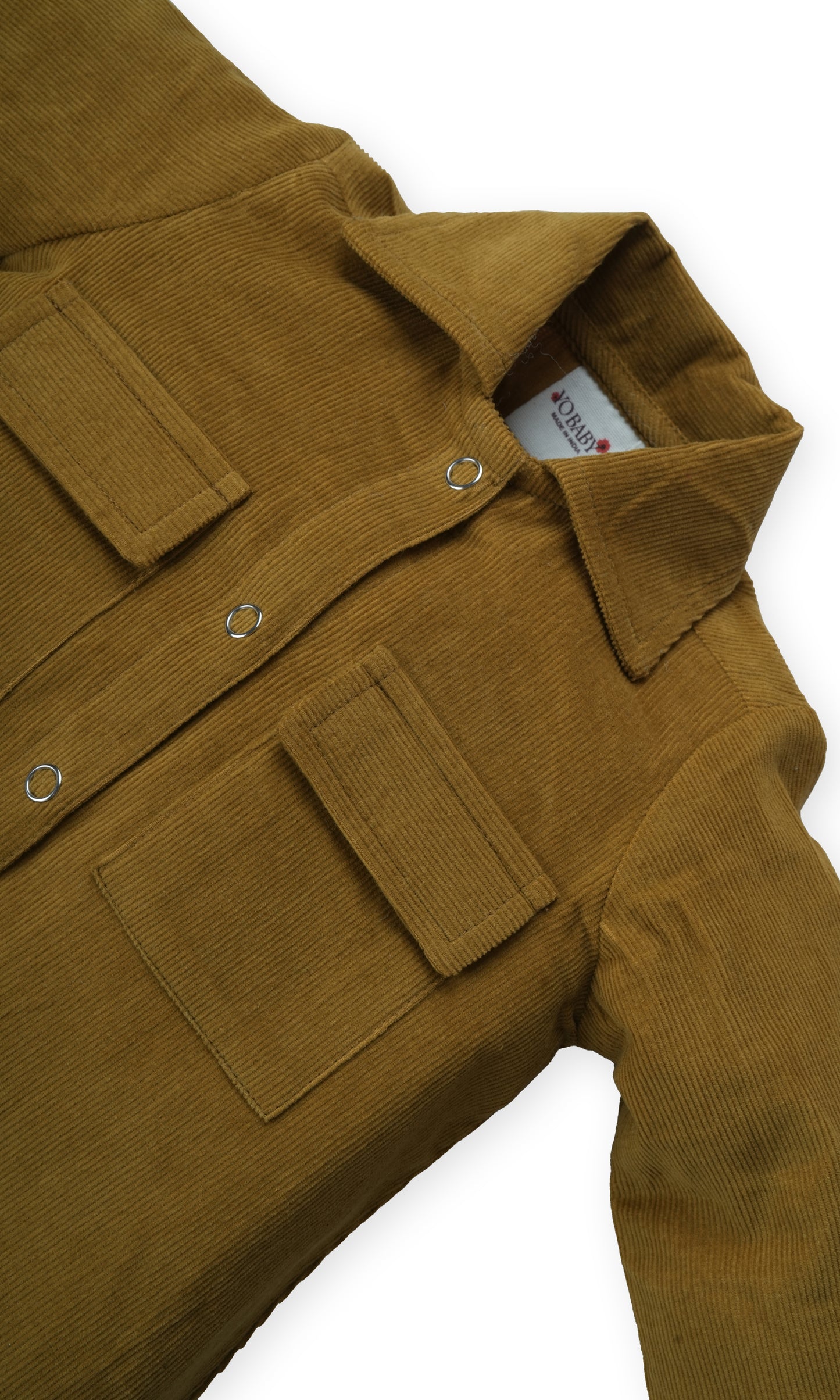 Corduroy Jumpsuit : MUSTARD : Unisex : Infant : Baby Girl : Baby Boy