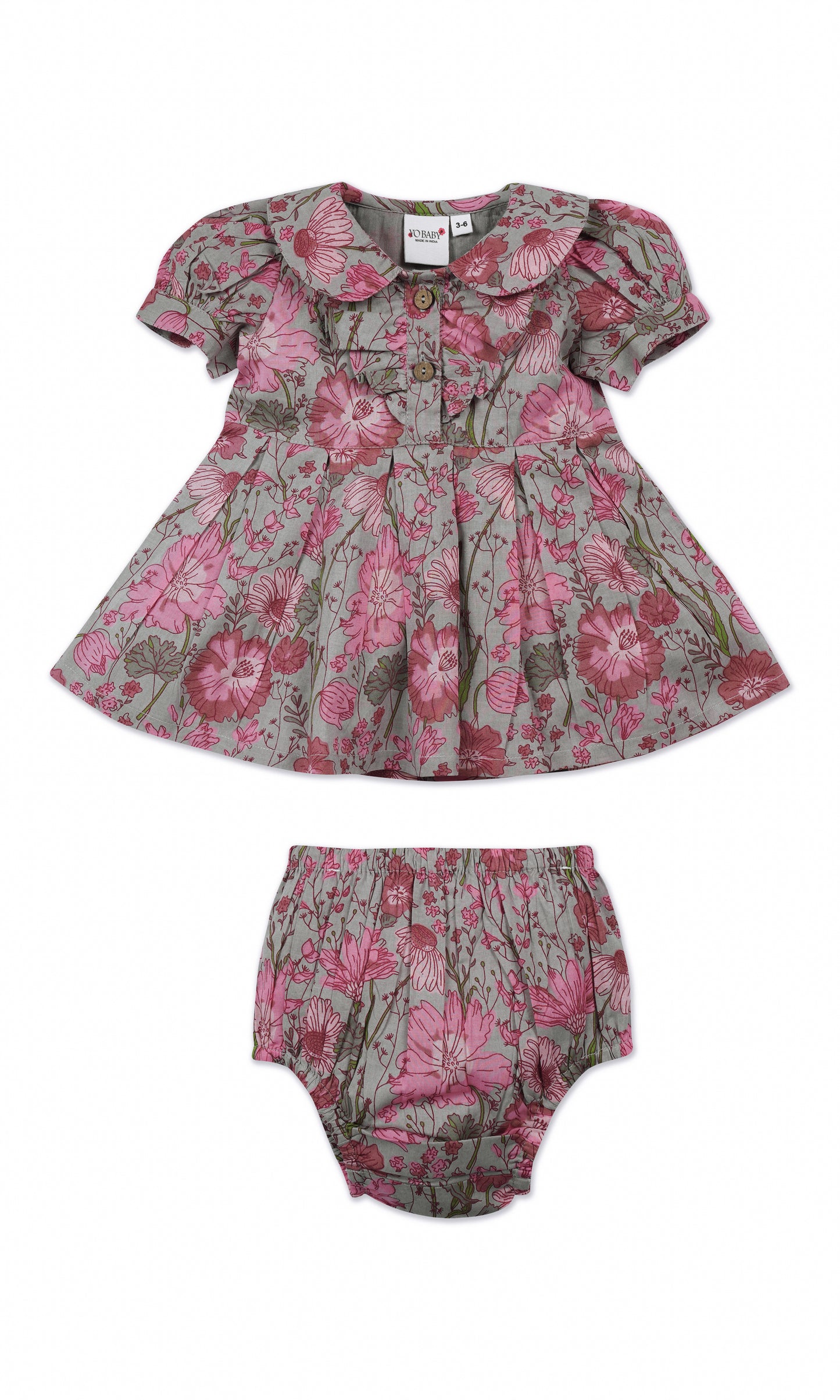 Gulabo Dress : CEMENT : Infant : Toddler : Tween