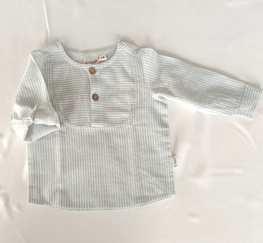 Cool Blue Striped Shirt : Gender Neutral ; Infant : Kids : Tweens