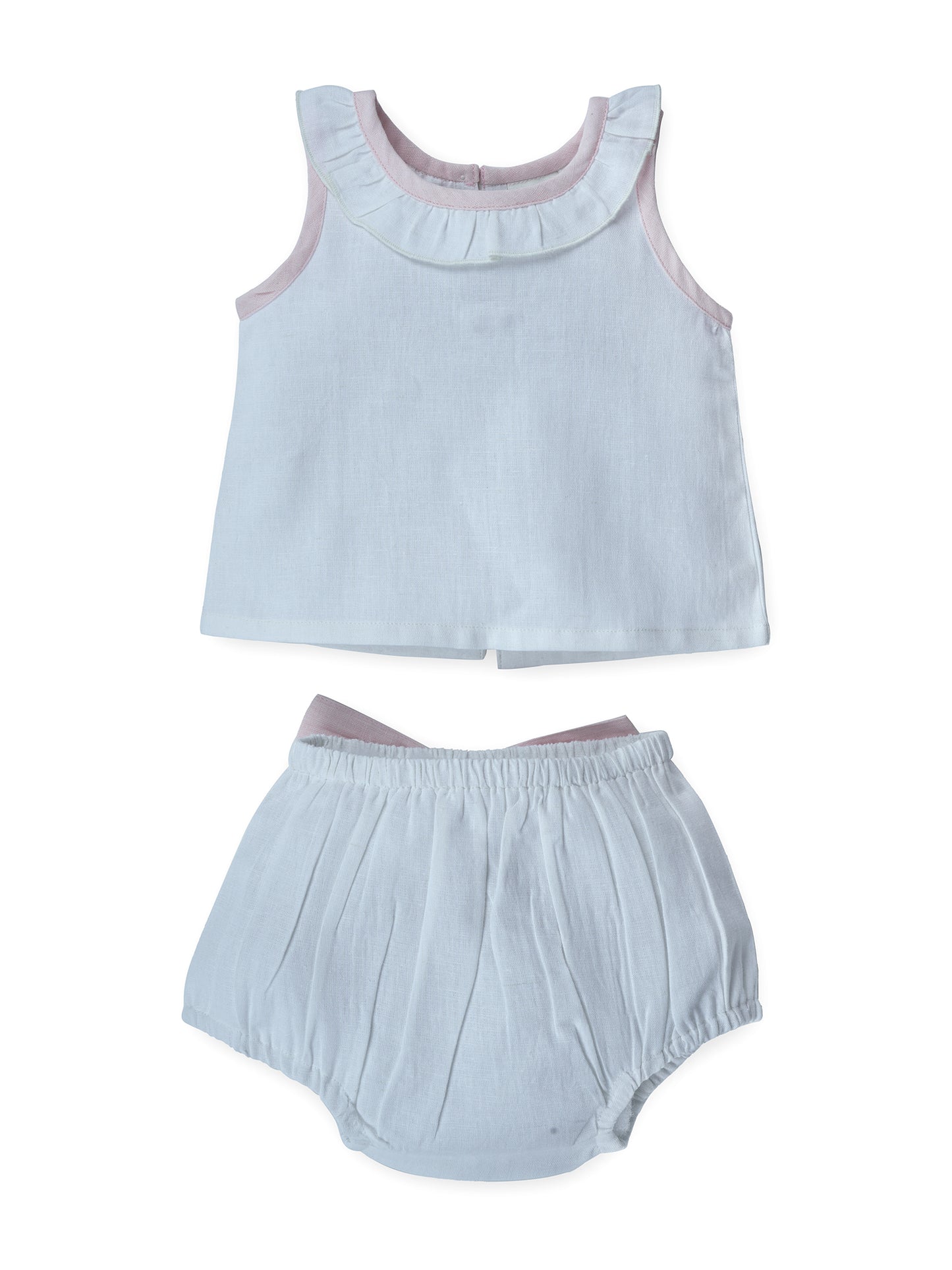 Top And Bow Bloomer Set : PINK : Infant : Baby Girl : New Born