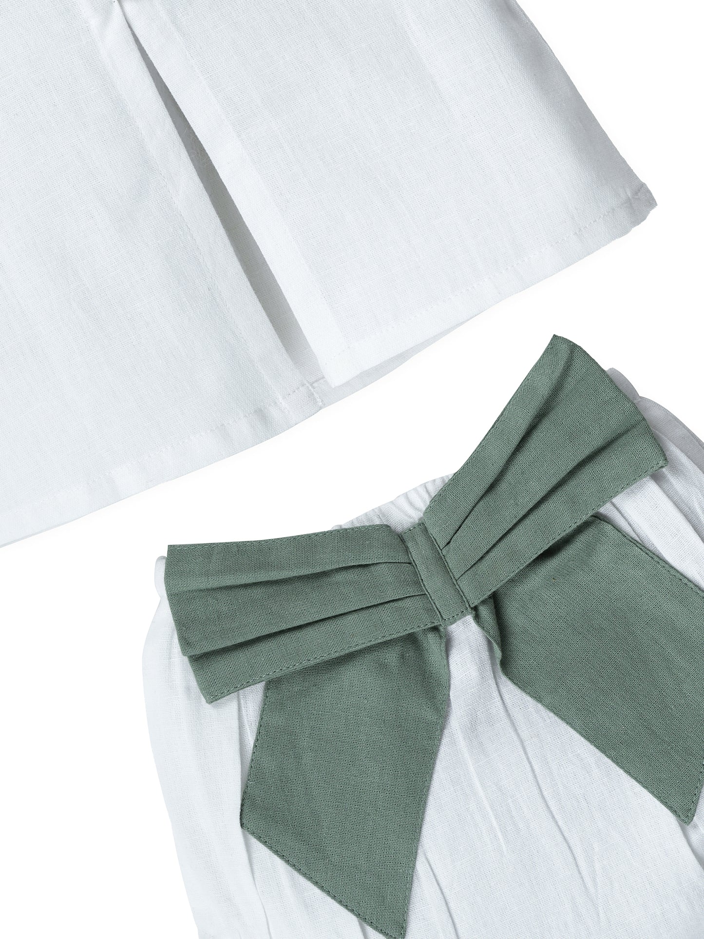 Top And Bow Bloomer Set : SAGE : Infant : Baby Girl : New Born