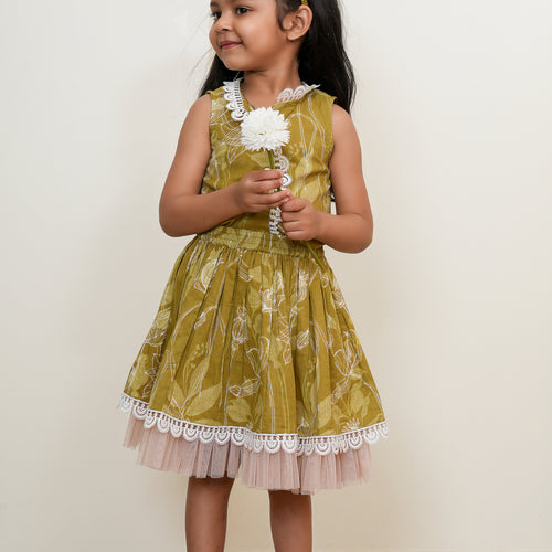 Kate Full Skirt & Top Set : GREEN : Infant : Toddler : Tween