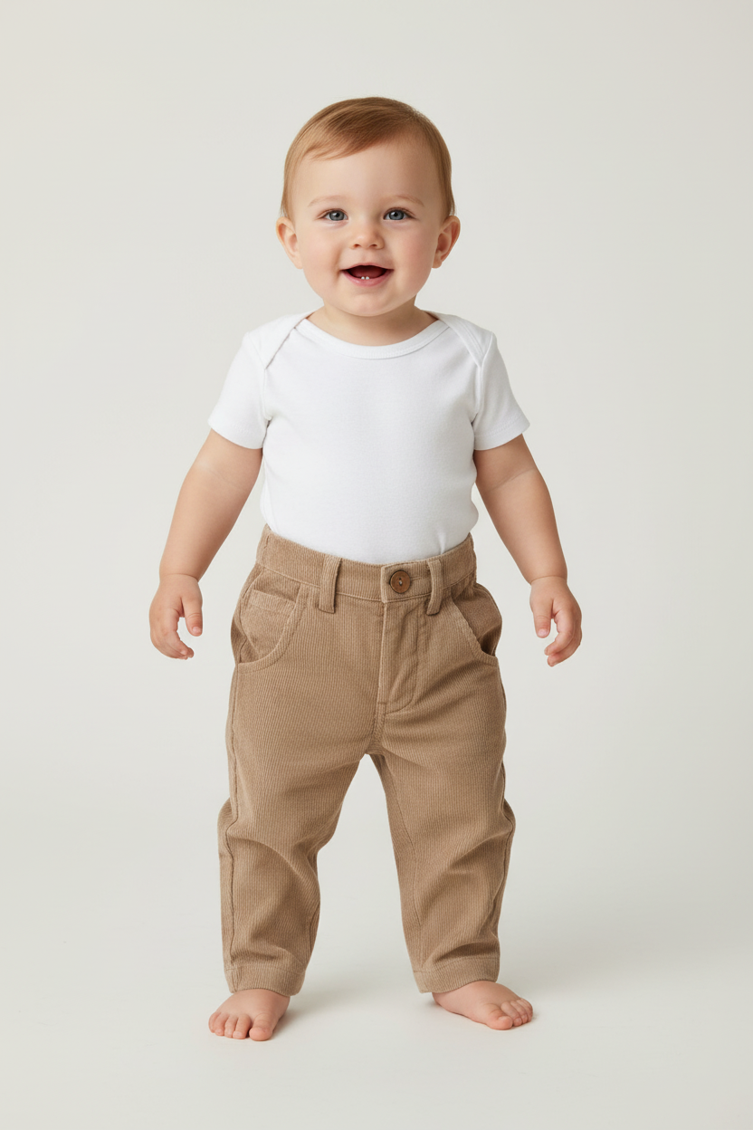 Beige Corduroy Pants