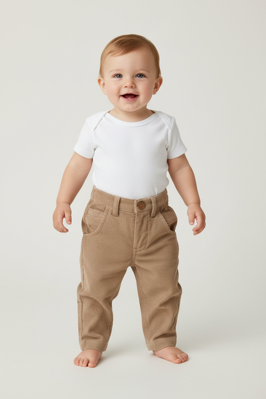 Beige Corduroy Pants