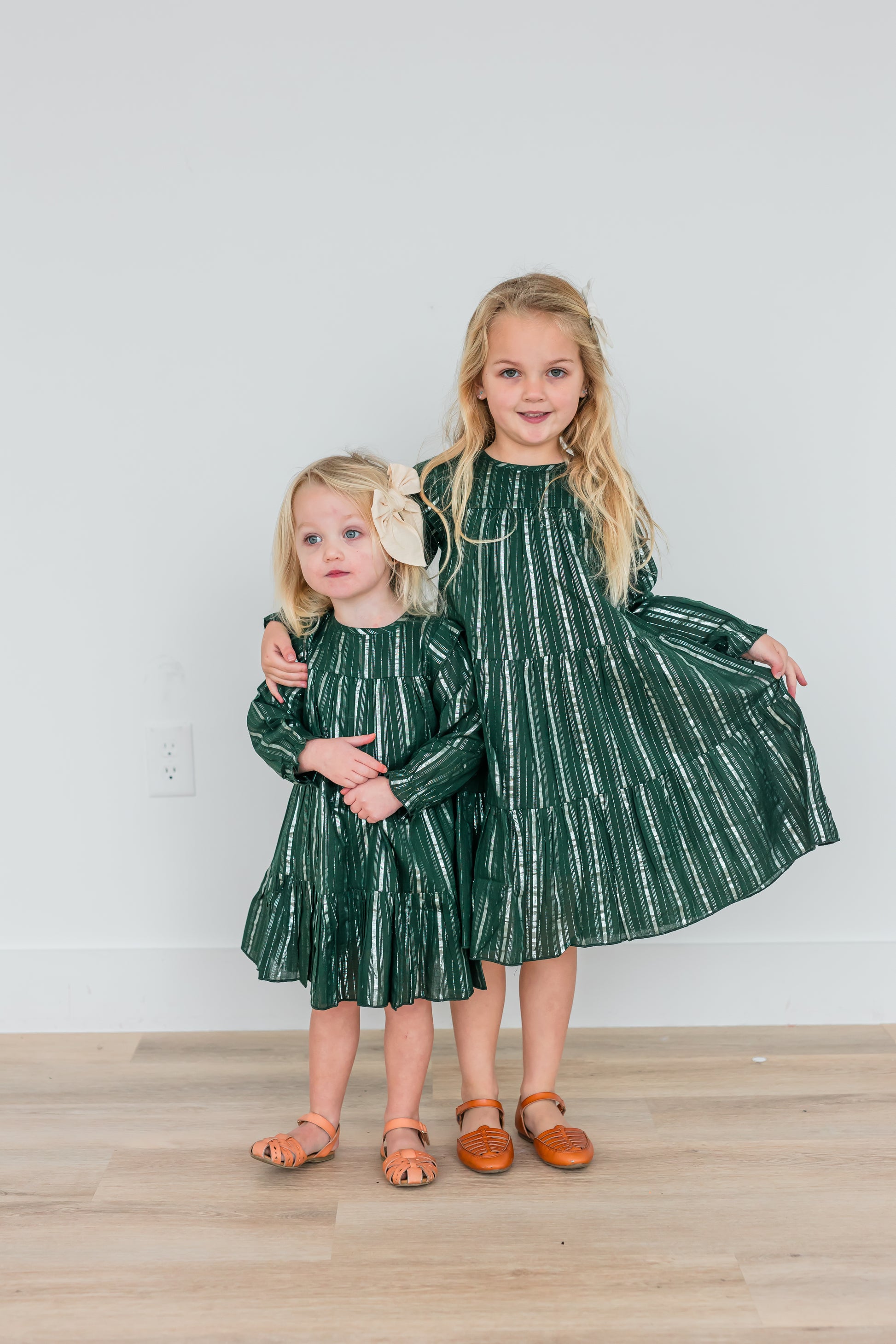 Bottle Green Silver Lurex Tiered Long Sleeve Dress Festive Girls Dre Yo Baby Online Bottle Green Silver Lurex Tiered Long Sleeve Dress Festive Girls Dre Yo Baby Online
