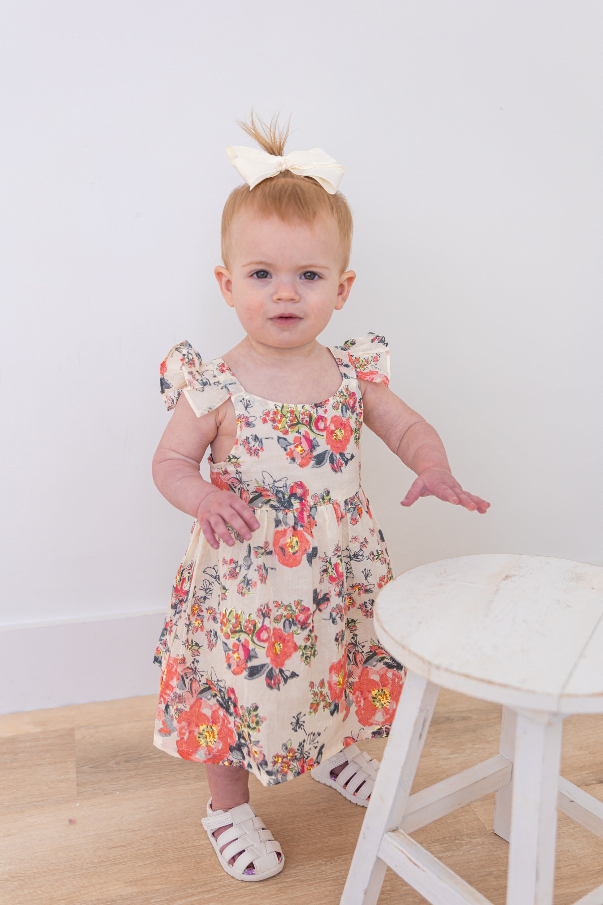 Pink Floral Print Sleeve Ruffled Gathered Dress Pink Floral Print Sleeve Ruffled Gathered Dress
