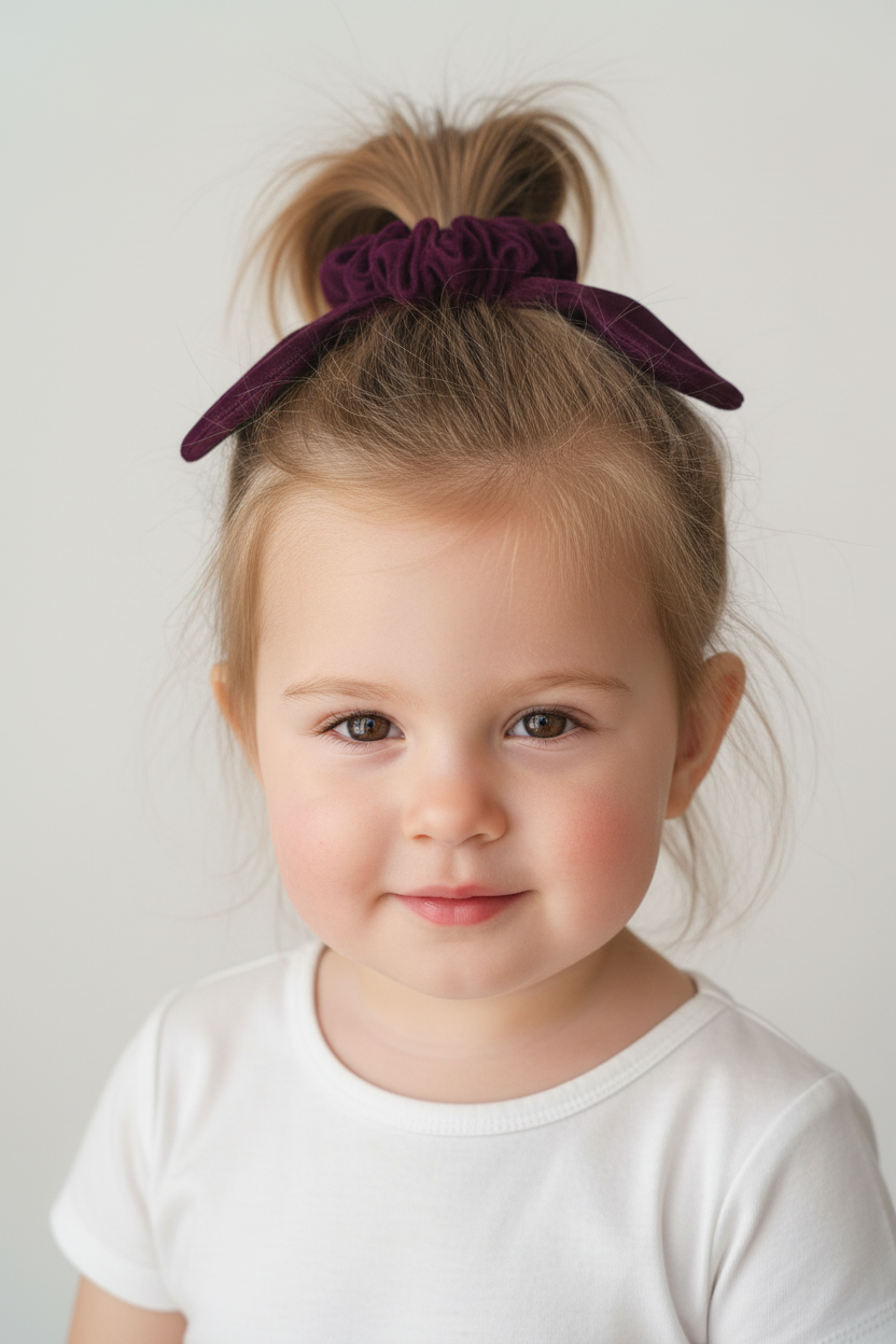 Solid Color Micro Velvet Hair Band Set 5Pcs