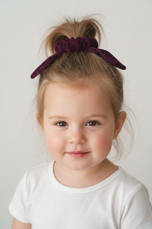 Solid Color Micro Velvet Hair Band Set 5Pcs