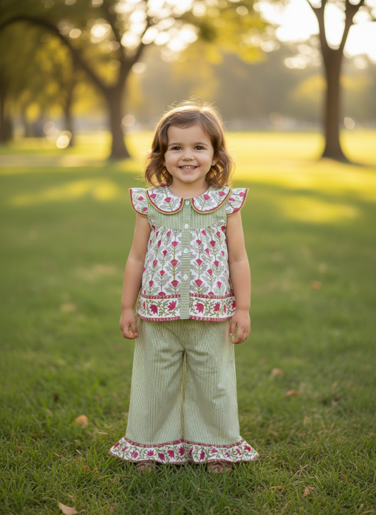 Isha Pant and Top Set : WHITE : Infant : Toddler : Tween