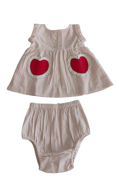Amore Heart Dress : SOFT PINK : Infant : Toddler : Tween