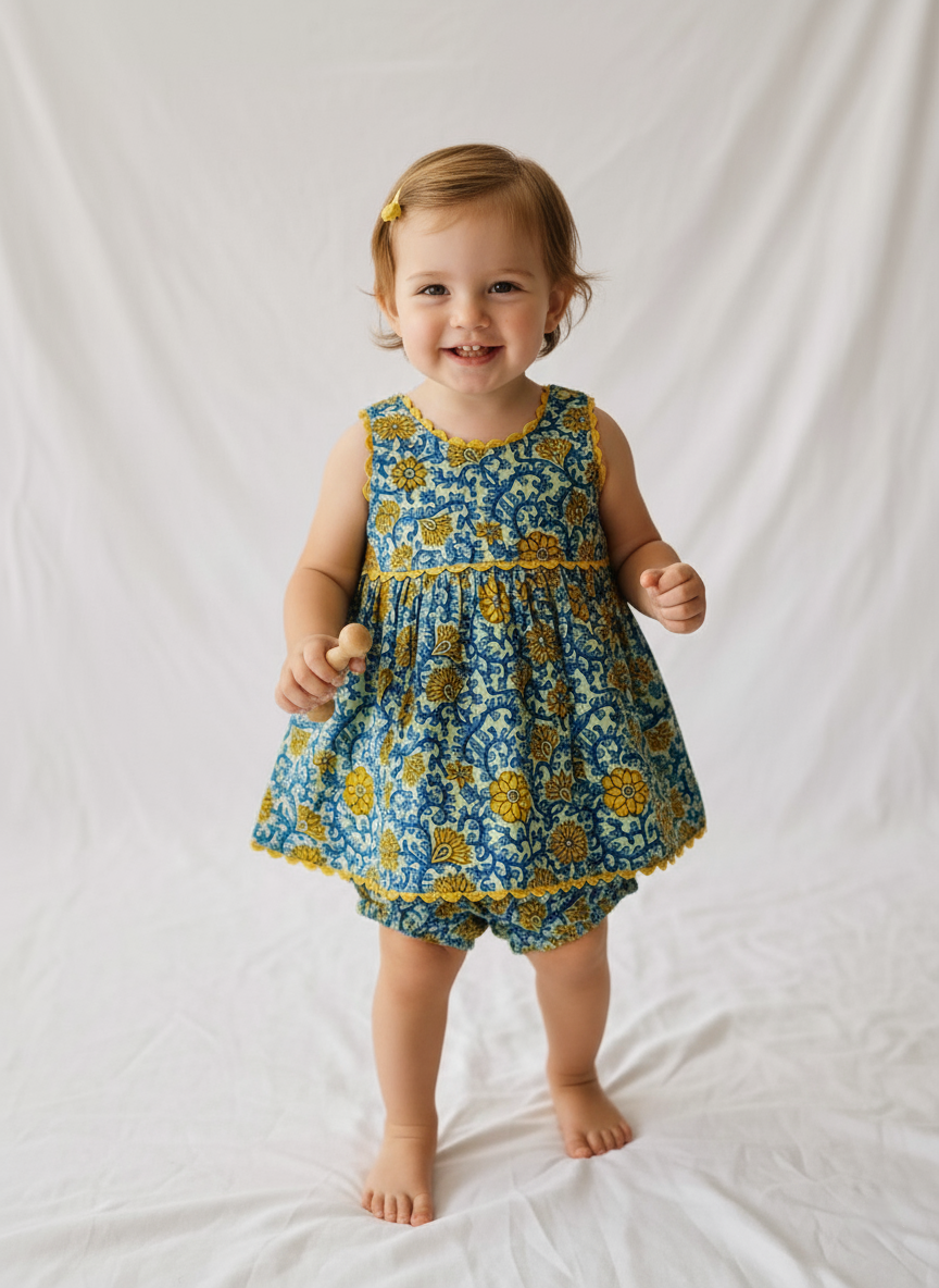 Victoria Dress : BLUE : Infant : Toddler : Tween