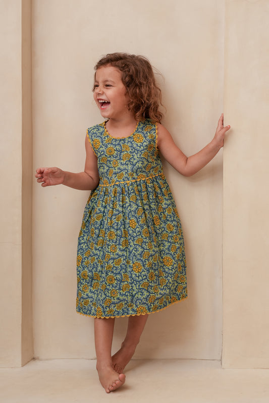 Victoria Dress : BLUE : Infant : Toddler : Tween