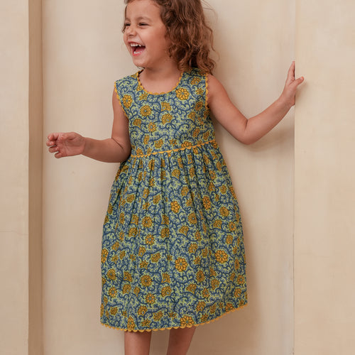 Victoria Dress : BLUE : Infant : Toddler : Tween