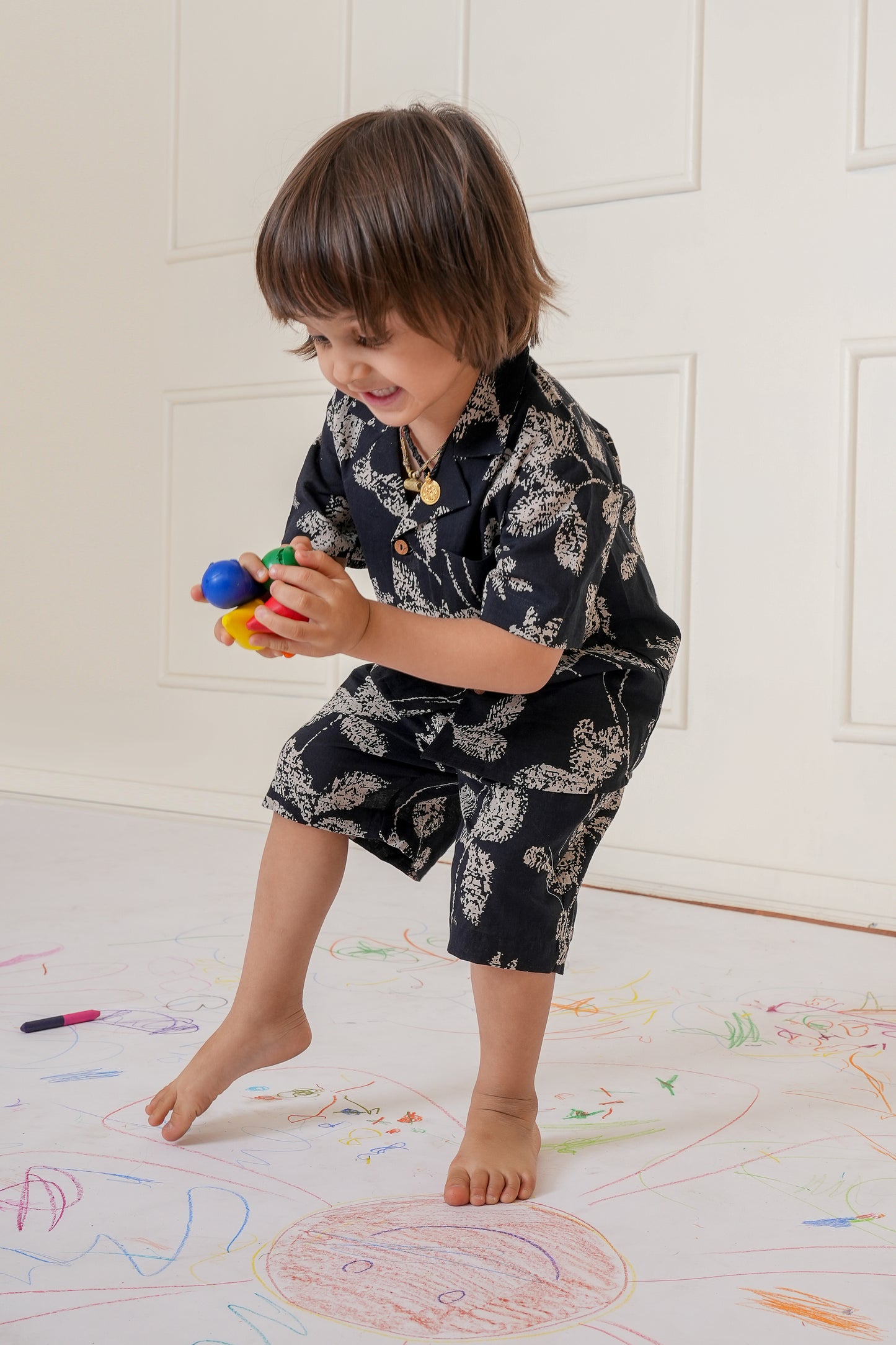 Samir Cord Set : BLACK  : Gender Neutral : Infant : Toddler : Tween