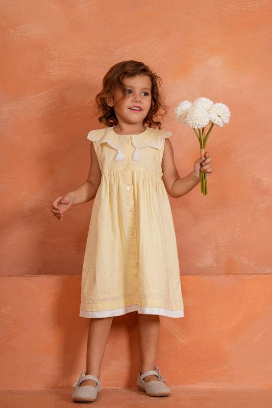 Royal Arches Dress : BUTTER YELLOW : Infant : Toddler : Tween