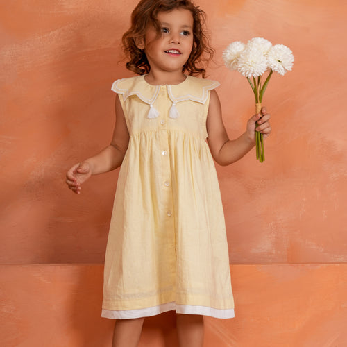 Royal Arches Dress : BUTTER YELLOW : Infant : Toddler : Tween