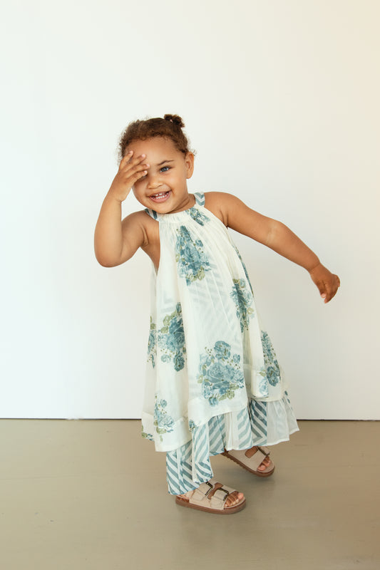 Pia Dress : Blue : Infant : Toddler : Tween - Yo Baby Online