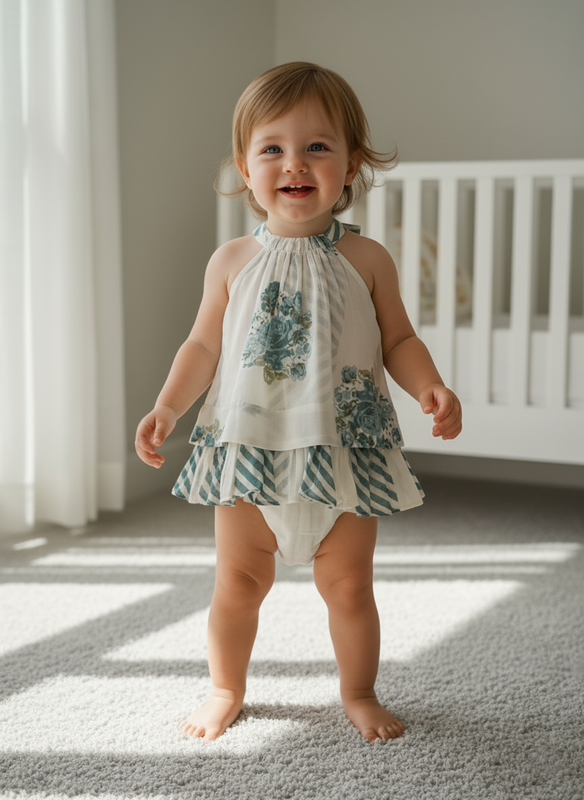 Pia Dress : Blue : Infant : Toddler : Tween - Yo Baby Online