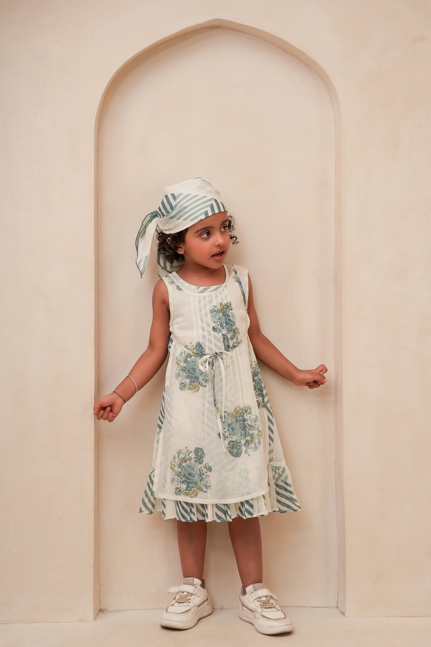 Lana Dress Powder Blue — Cotton Girls and Women Dress | 0-13 Years and Women
