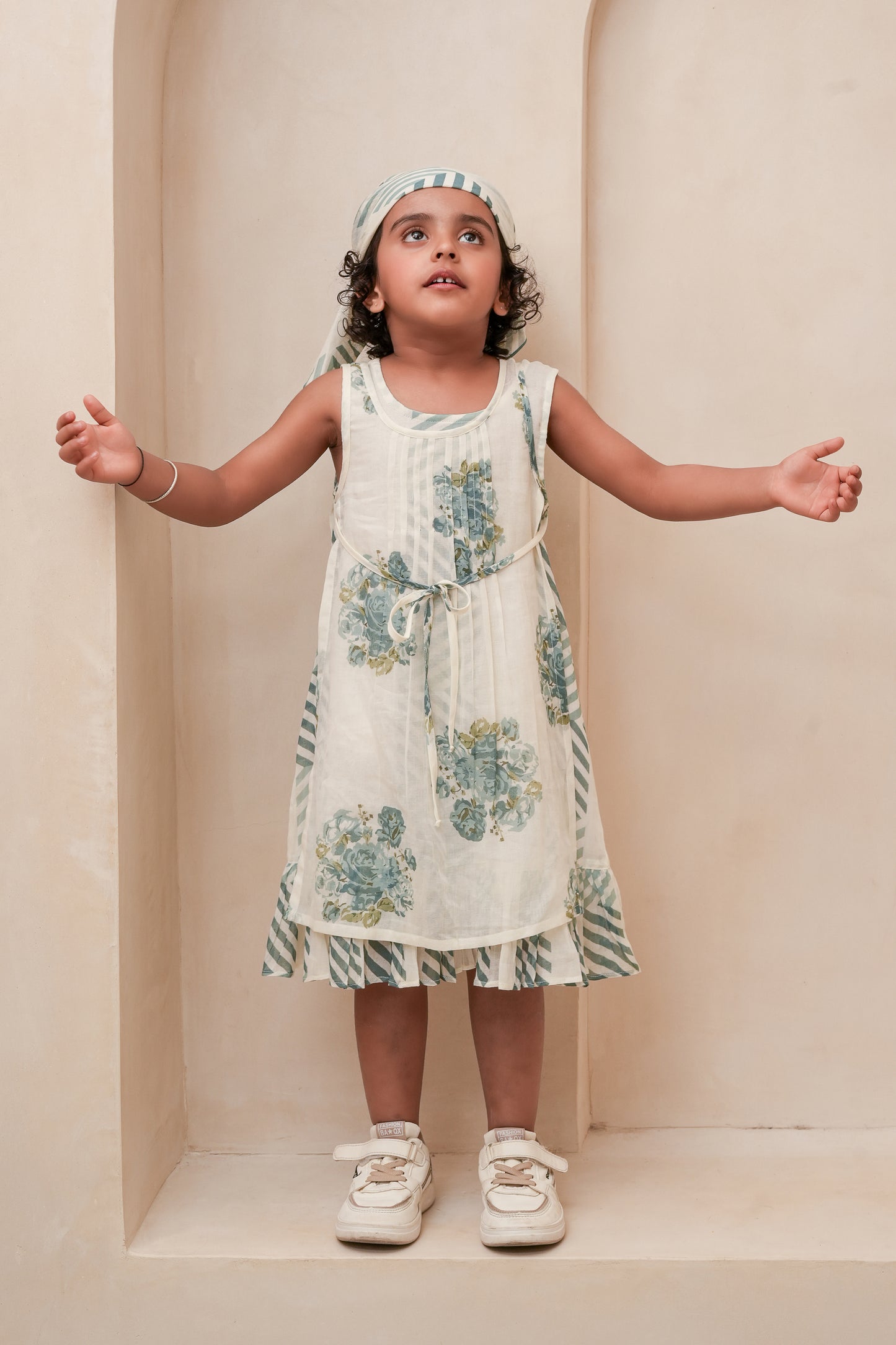 Lana Dress Powder Blue — Cotton Girls and Women Dress | 0-13 Years and Women