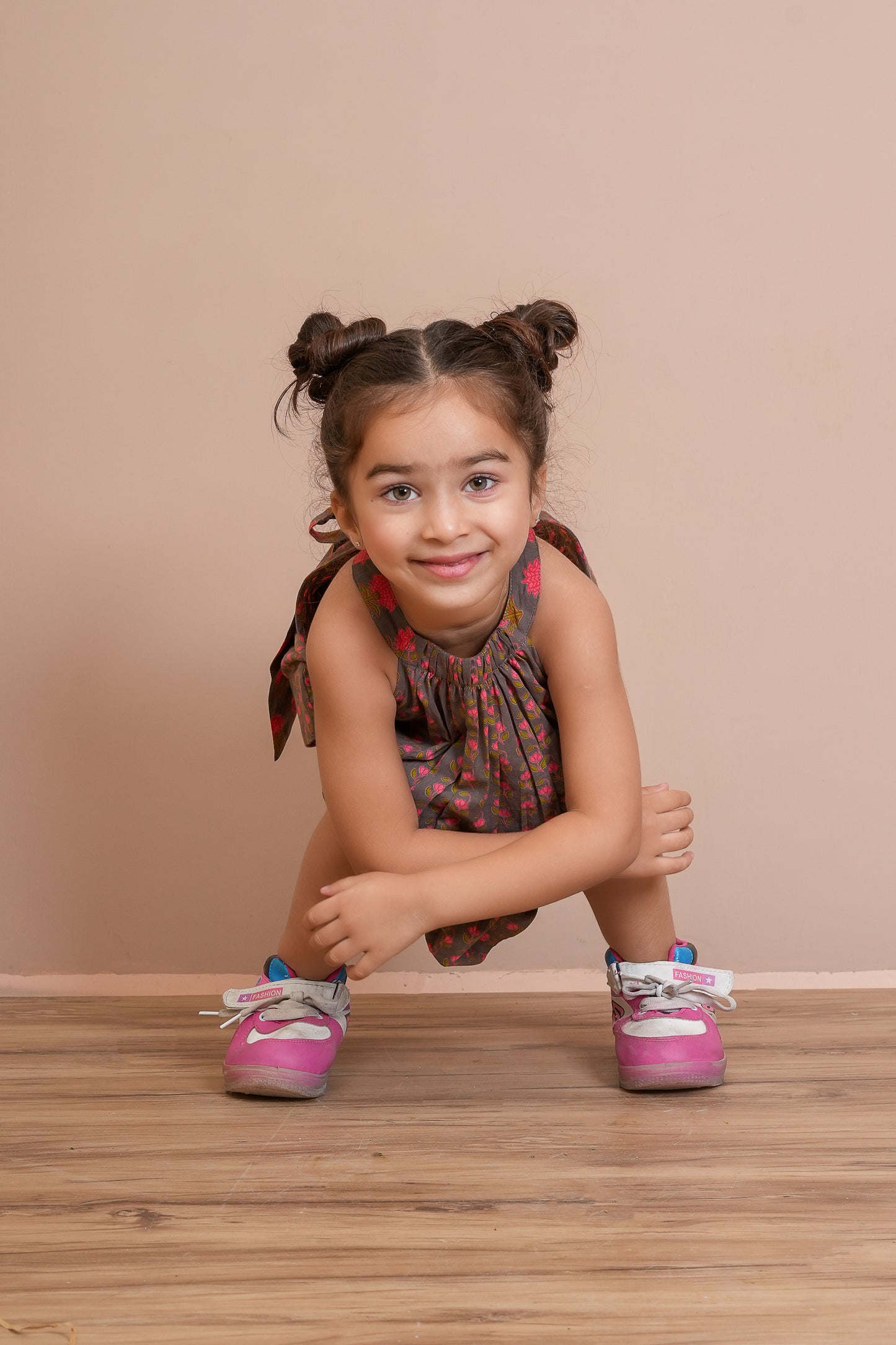 Halter Top and Shorts Set Earthy Brown — Cotton Girls Co-Ord | Infant to Tween 0-13 Years