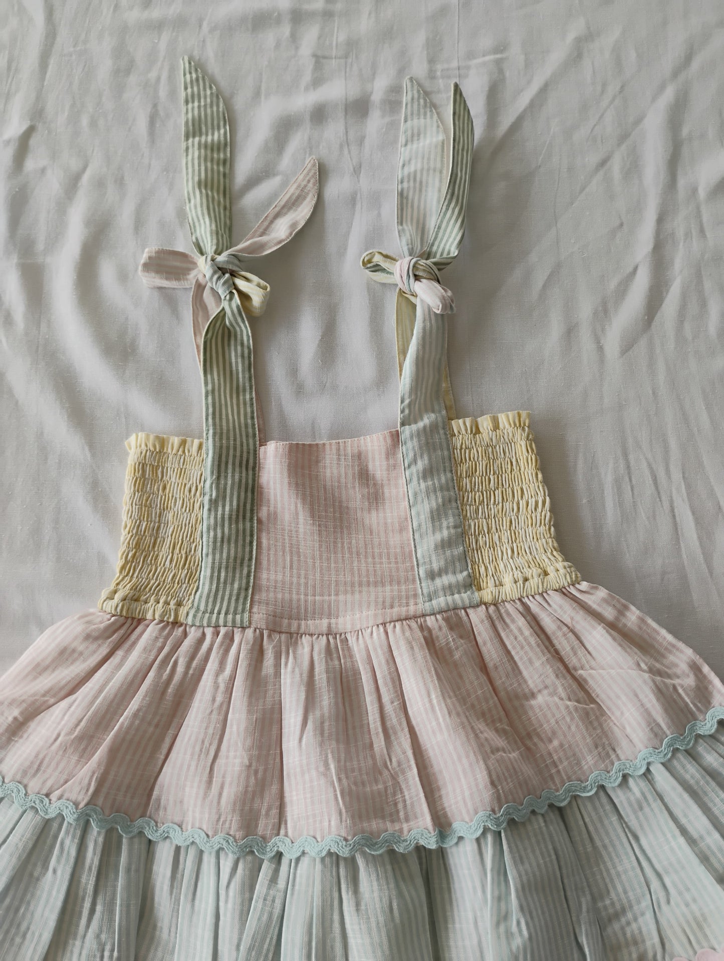 Sidney Layered Swing Dress Multi Coloured — Cotton Girls Dress | Infant to Tween 0-13 Years