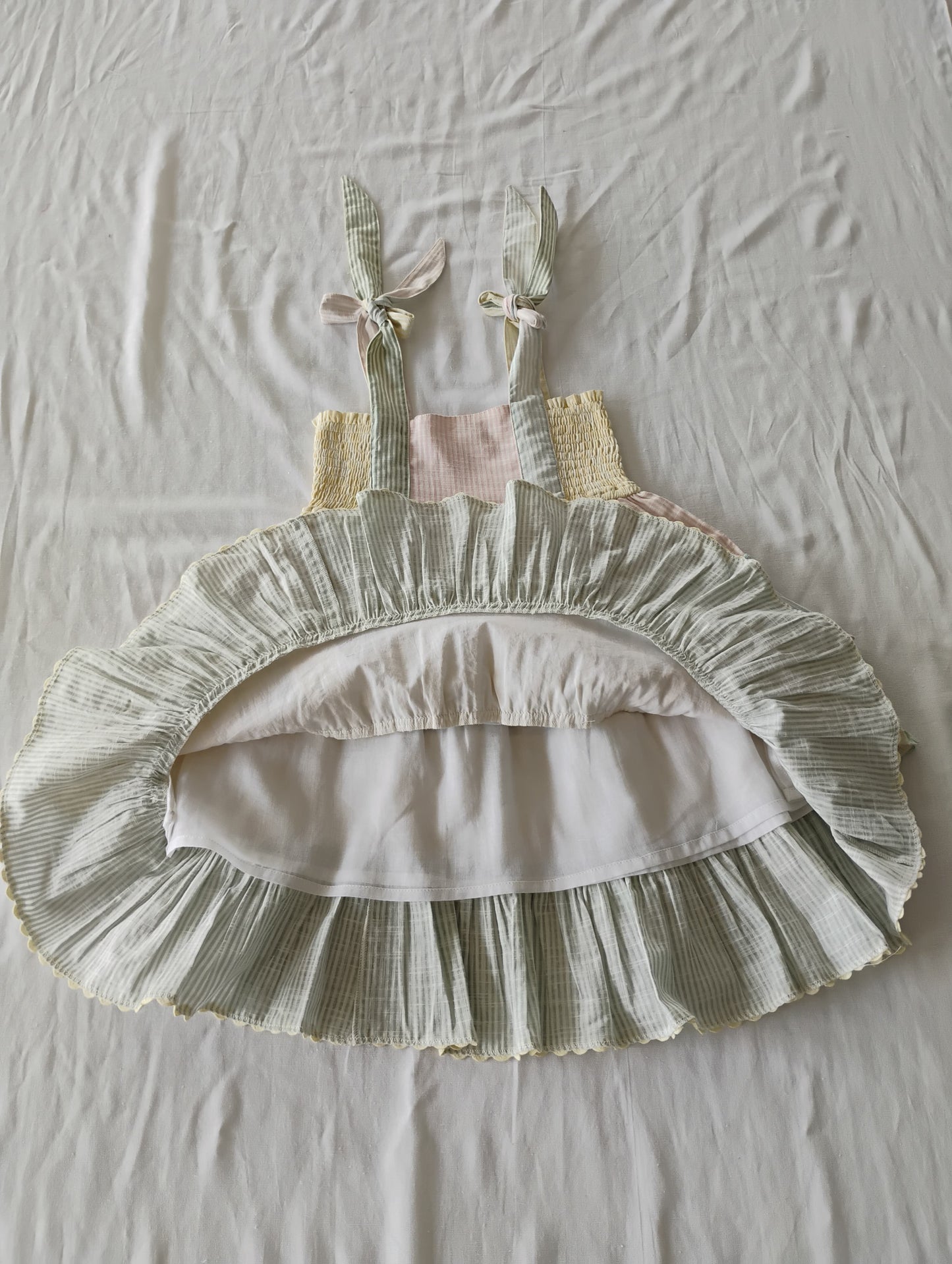 Sidney Layered Swing Dress Multi Coloured — Cotton Girls Dress | Infant to Tween 0-13 Years
