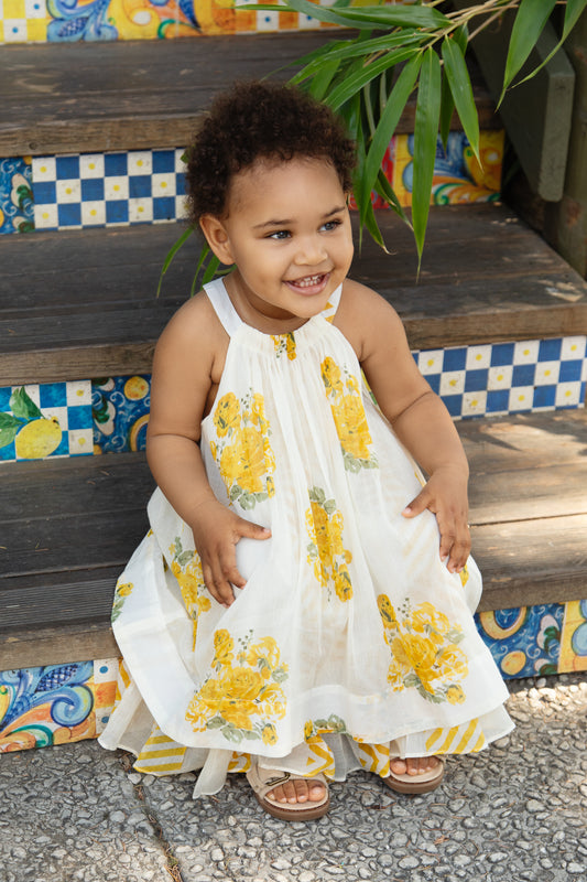 Pia Dress : Yellow : Infant : Toddler : Tween - Yo Baby Online