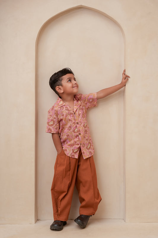 Yoshi Pants Gold Ochre Gender Neutral — Cotton Kids Pants | Infant to Tween 0-13 Years