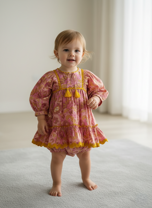 Mary Dress : PINK : Infant : Toddler : Tween : Women