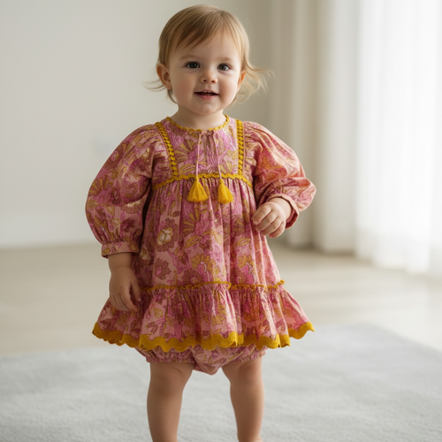 Mary Dress : PINK : Infant : Toddler : Tween : Women