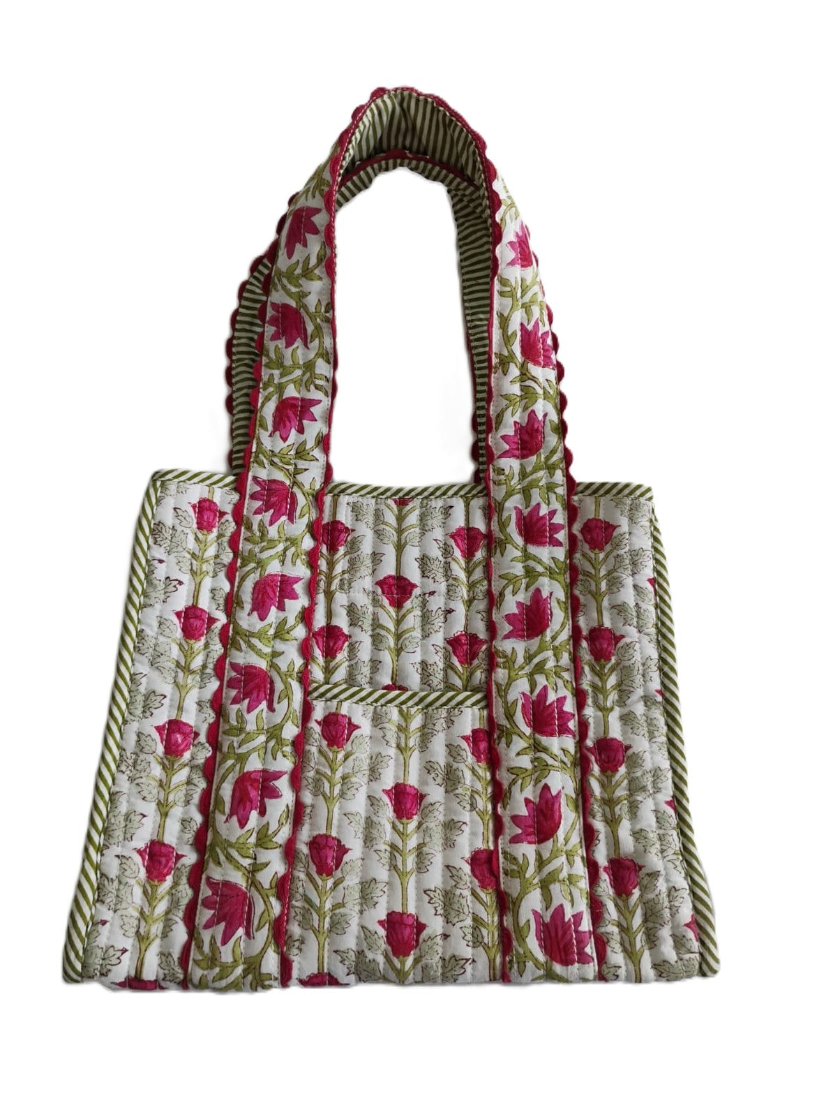 Quilted Tote Bag Red — Kids Accessory | One Size