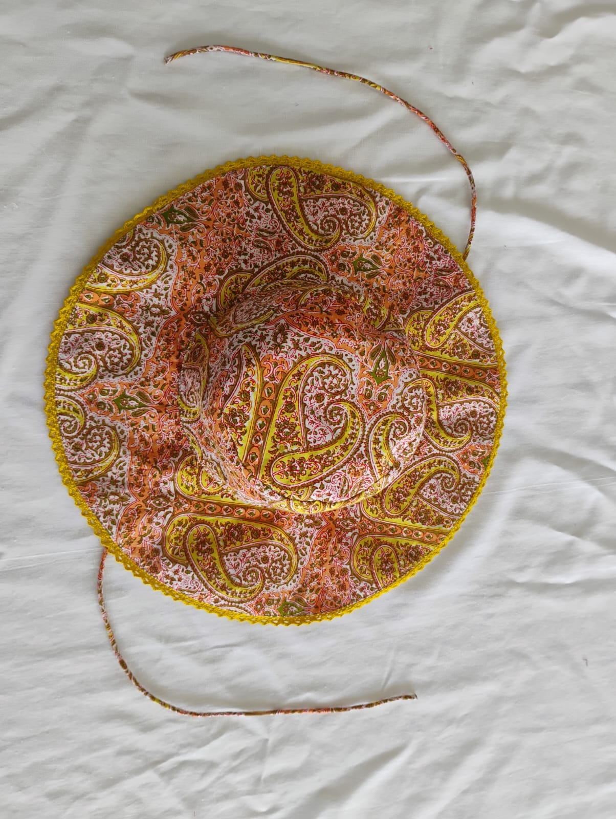 Printed Summer Hat : YELLOW : Infant : Toddler : Tween