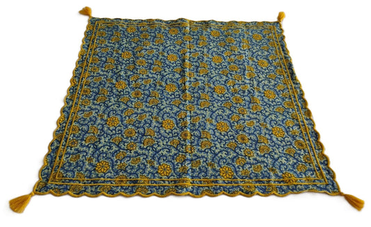Embroidered Summer Scarf : BLUE : One Size