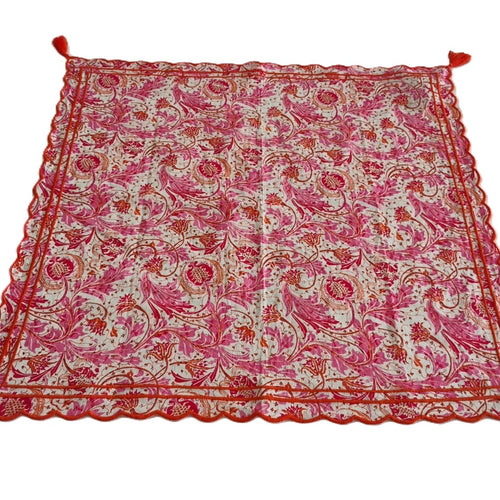 Embroidered Summer  Scarf  : WHITE : One Size