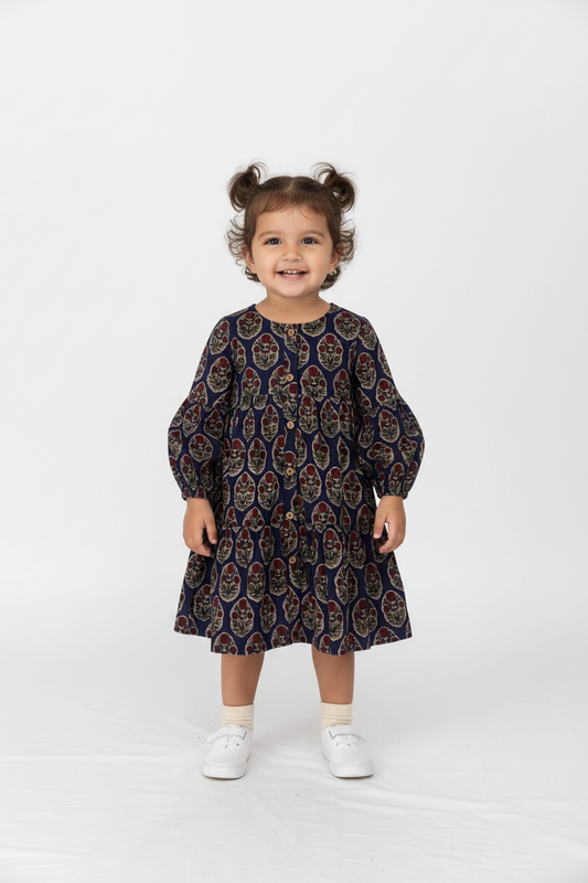 Jaipur Bloom Tiered Shirt Dress