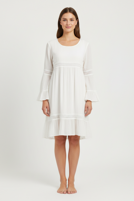 White Lace Dress - Yo Baby Online