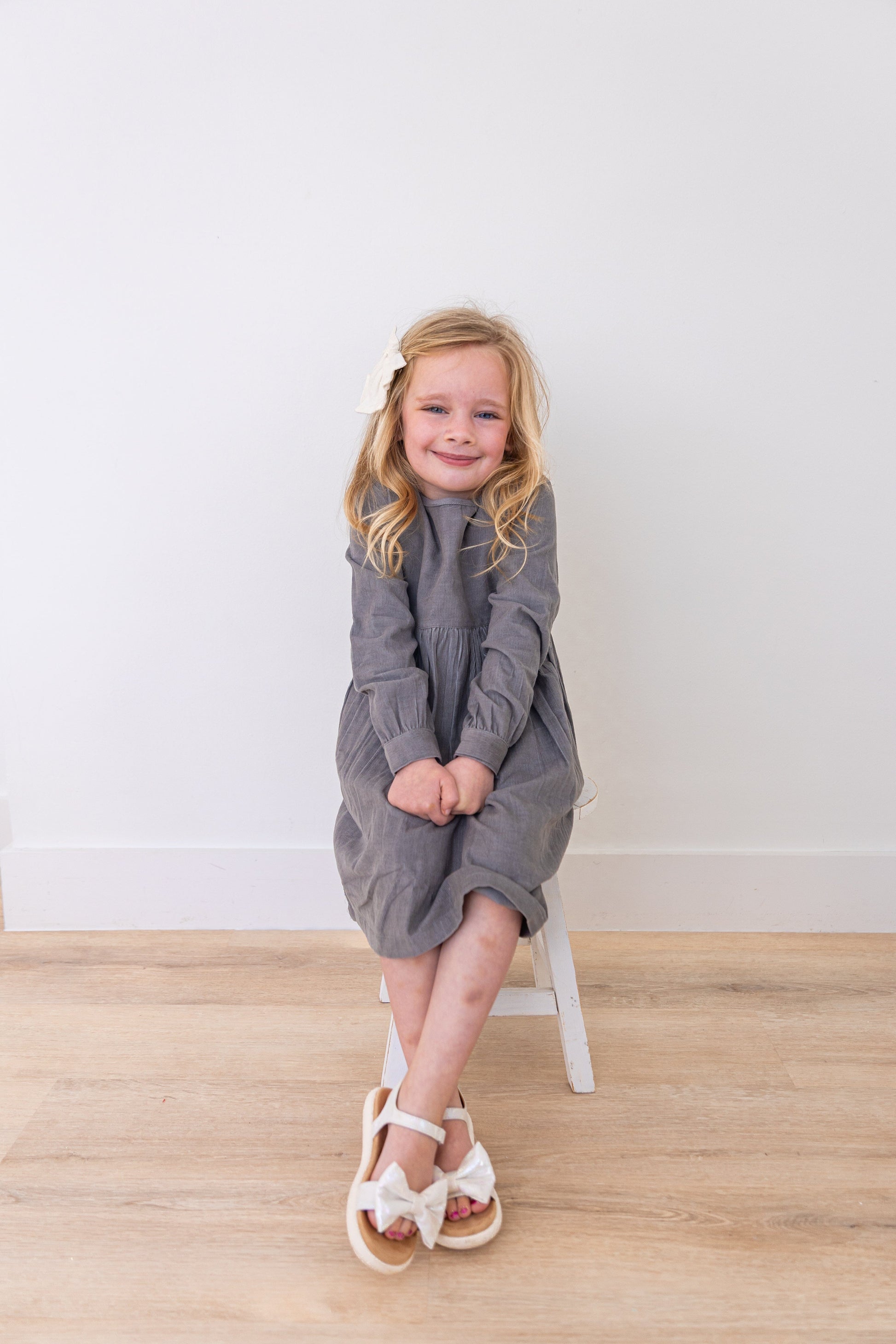 grey cord dress Dilli Grey Cord Print Dress Blue
