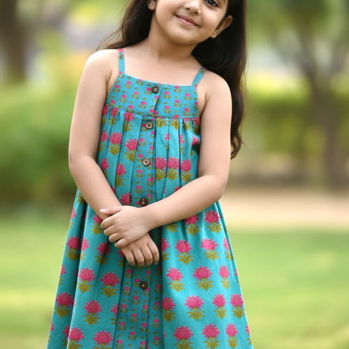 Layola Layered Swing Dress : TEAL : Infant : Toddler : Tween