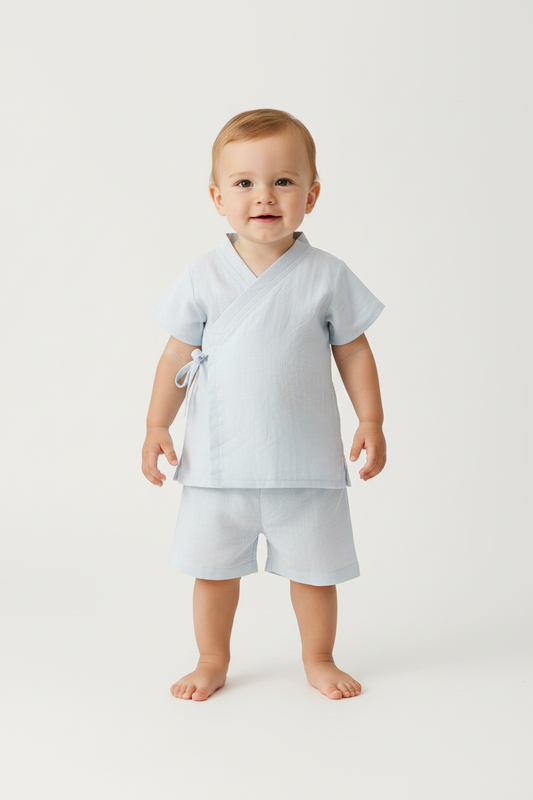 Powder Blue Infant 2 Piece set - Yo Baby Online