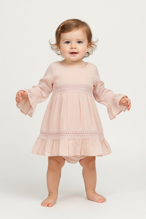 Blush Lace Infant Dress - Yo Baby Online