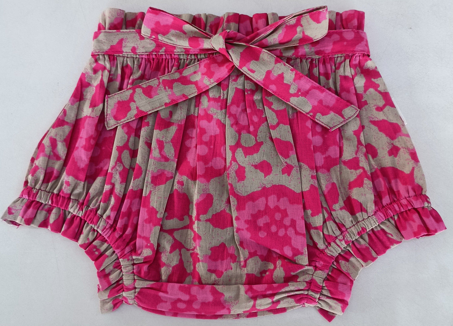Hot-Pink Print Shorts-Style Diaper Cover