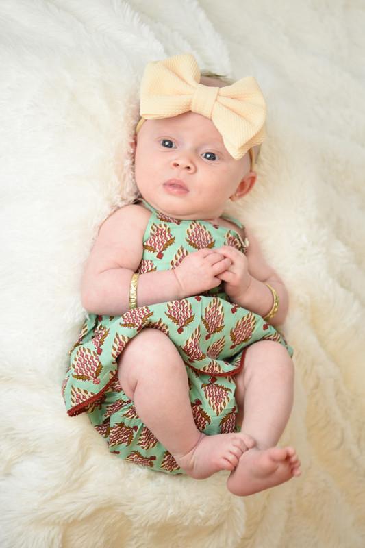 Floral & Lace Dress & Diaper Cover Set