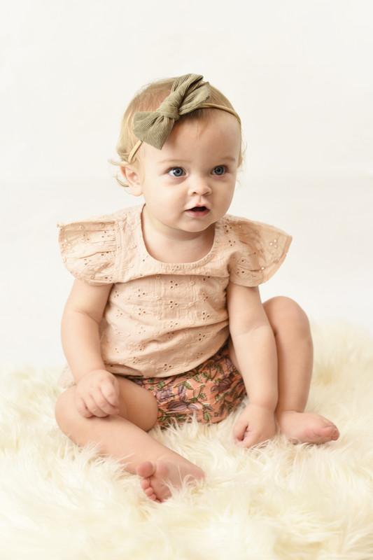 Blush Embroidered Top & Printed Diaper Cover set