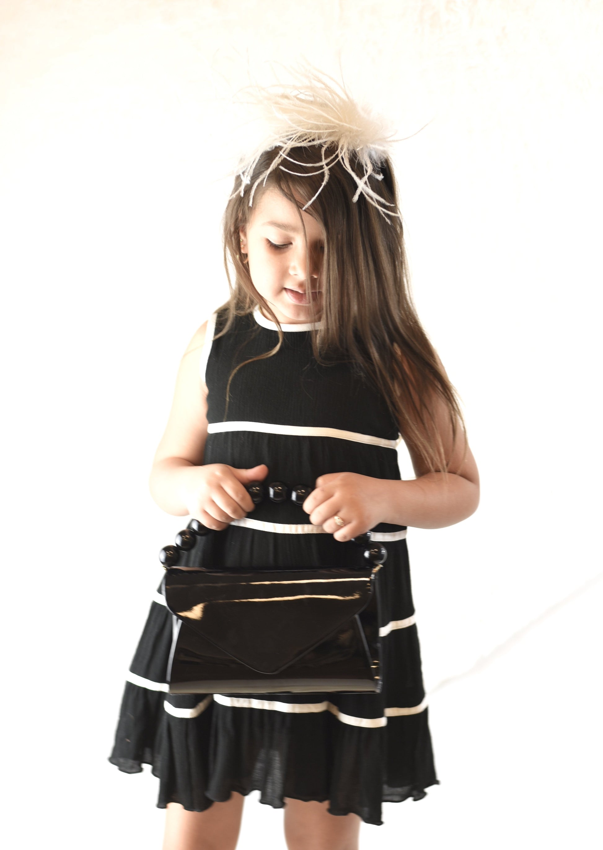 Black & White Tier Dress