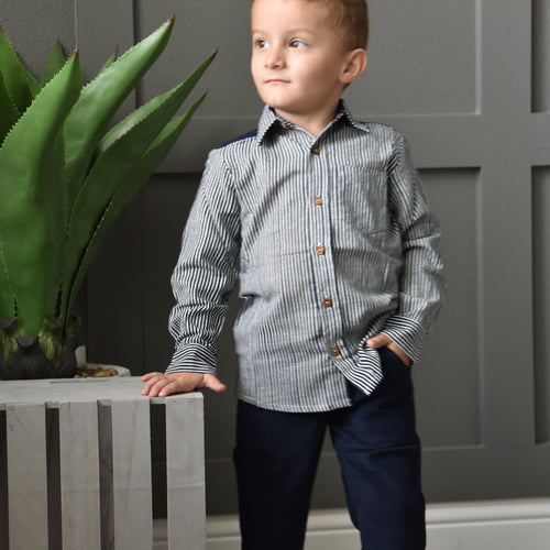 Boys Corduroy Pants - Navy