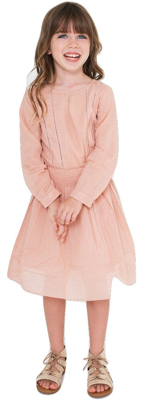 Blush Lace Detail Dress