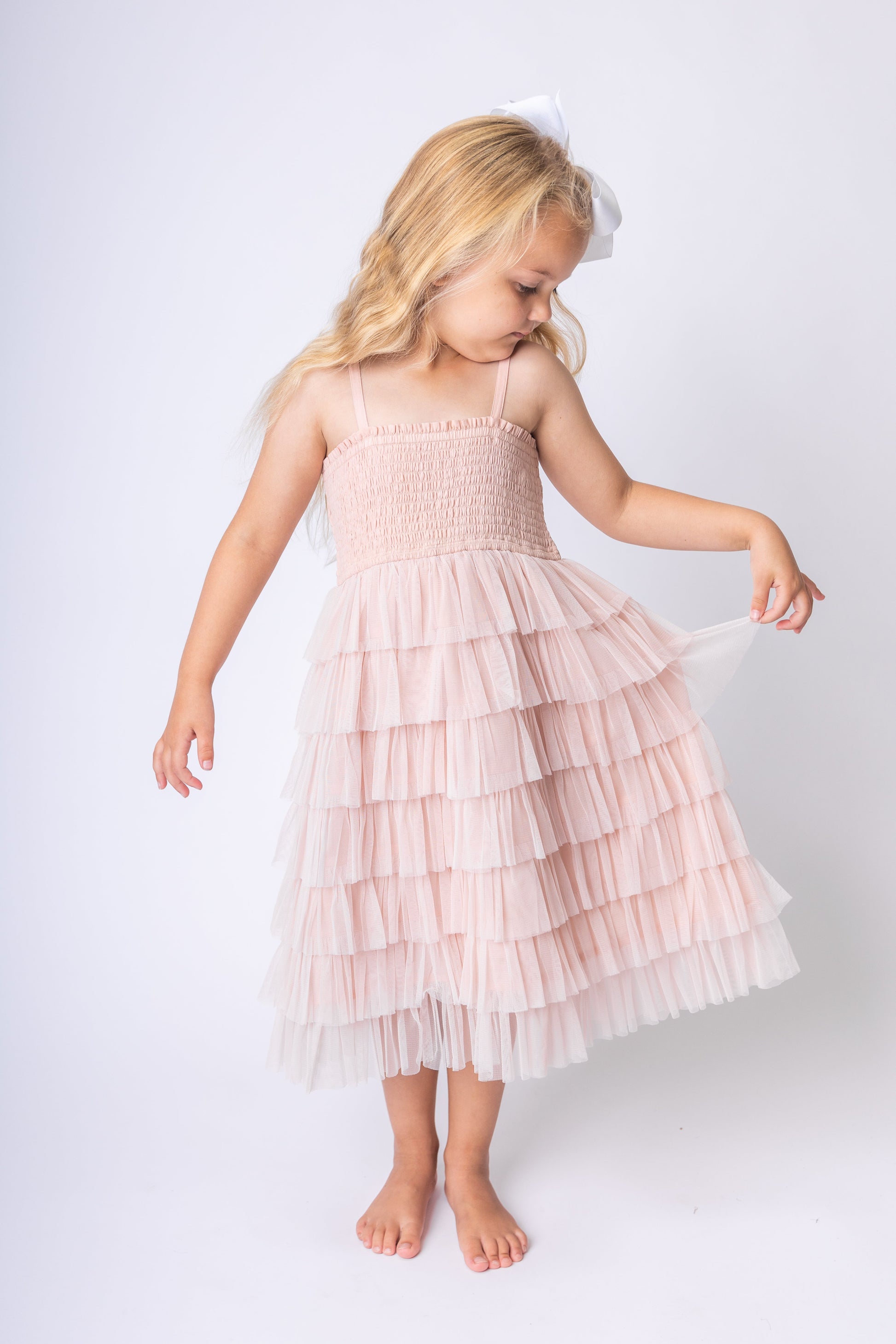 cotton tulle dress Tulle Wrapped Tee Dress