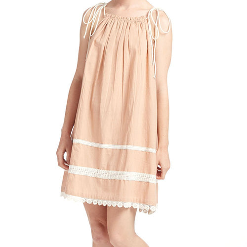 Blush Pillow-case Lace Dress