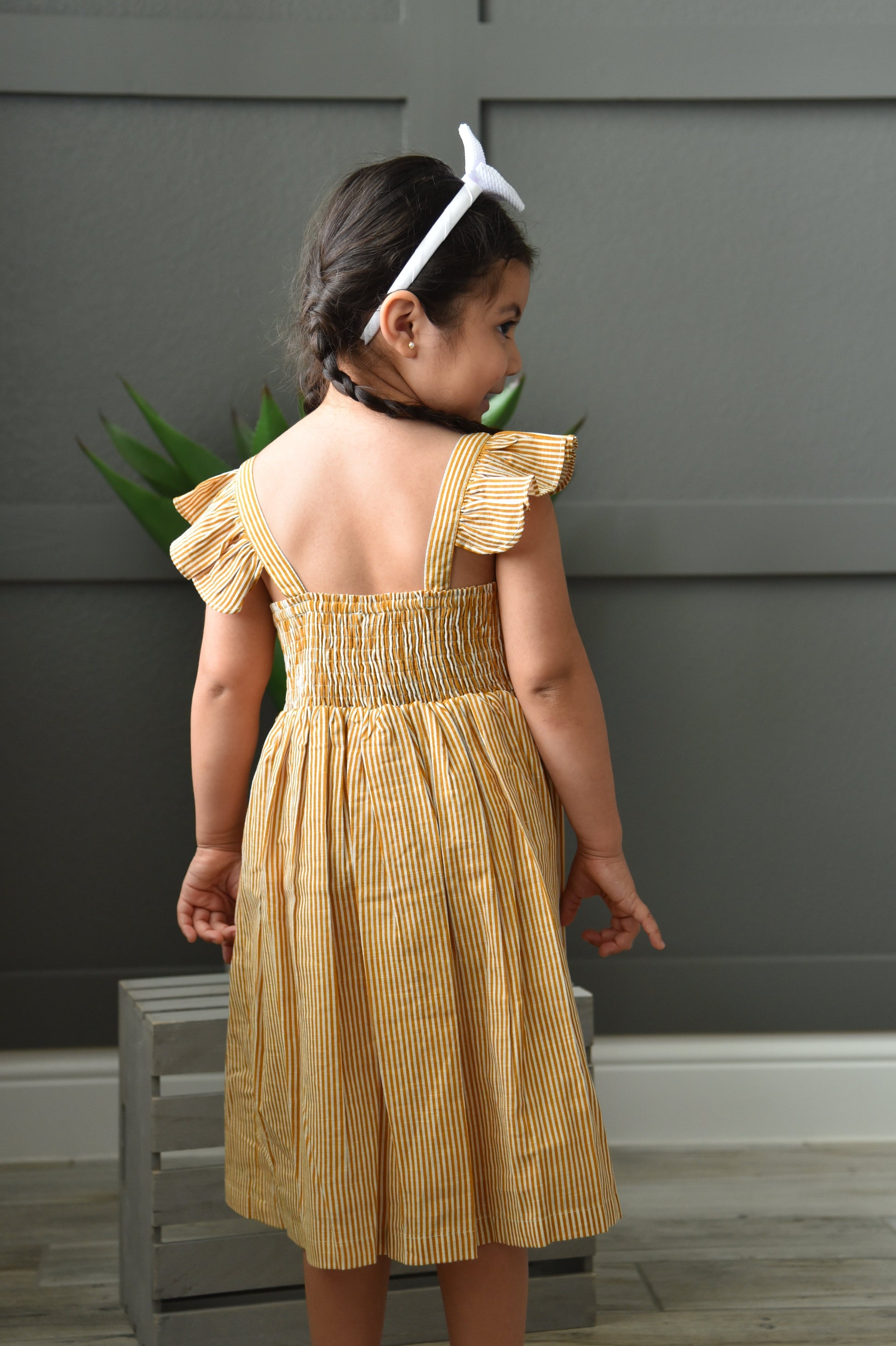 flutter sleeve shirt dress Maeve Flutter-Sleeve Midi Shirt Dress